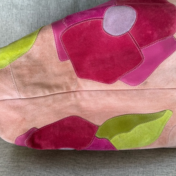 Coach Poppies for Peace Suede and Leather XL Tote - Picture 12 of 14